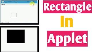 Rectangle In Applet || Java