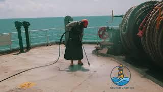 HOW TO - Ultra High Pressure Water Blasting work on Ship | Hydro blasting ship | Tanker vessel | HD