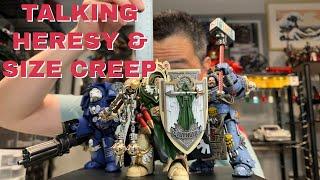 Talking about Horus Heresy JoyToy x Warhammer Action Figures and Size Creep of Warhammer 40K Figures