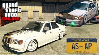 GTA 5 - Celebrity Build - A$AP Rocky's Mercedes 190E (Benefactor Vorschlaghammer Customization)