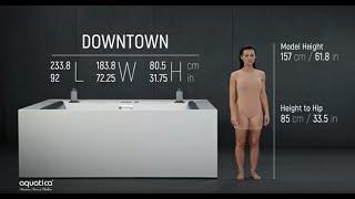 Aquatica Downtown Freestanding Spa Demo Video for Short People