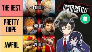 Ranking the DEATH BATTLE! Kickstarter Matchups