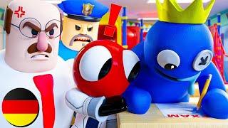 BLAU Vs BARRY in der SCHULE! - Rainbow Friends Animation