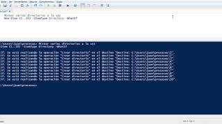 Crear directorios con información de procesos en PowerShell