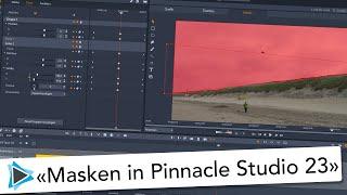 Neu in Pinnacle Studio 23 Masken  Hintergrund bearbeiten und einfärben - Video Tutorial Deutsch