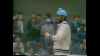 MANINDER SINGH 3-9 (20.4:12:9-3) ENGLAND v INDIA 1st TEST MATCH DAY 4 LORD'S JUNE 9 1986