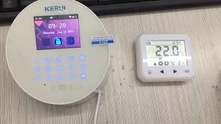 W2 wifi alarm system  how to add the wireless temperature and humidity detector TD32