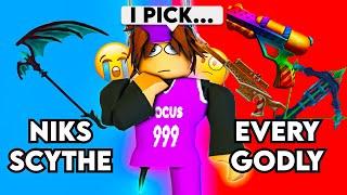 I Played WOULD YOU RATHER in MM2..  (Murder Mystery 2)