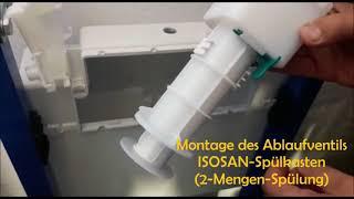 ISOSAN Montage Ablaufventil (Heberglocke) 2-Mengen-Spülung