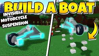 *NEW* INVISIBLE MOTORCYCLE SUSPENSION|Roblox Build A Boat For Treasure