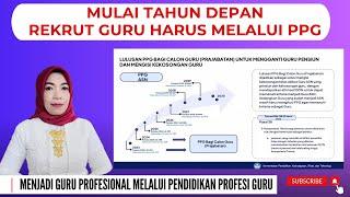 MULAI TAHUN DEPAN REKRUT GURU BARU HARUS MELALUI PPG