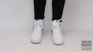 Nike Air Force 1 High White - Black On feet Video at Exclucity