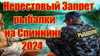 Разрешен ли Спиннинг в Нерестовый запрет 2024  Новые правила рыбалки Закон о рыбалке