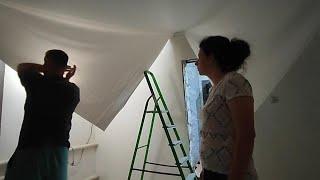 НАТЯЖНОЙ ПОТОЛОК СВОИМИ РУКАМИ/ МЫ ЭТО СДЕЛАЛИ/КАК ВАМ РЕЗУЛЬТАТ?