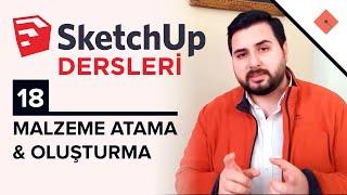 Malzeme Atama ve Oluşturma  | Sketchup Dersleri #18