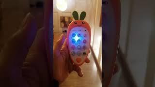 CUTEST CARROT LEARNING PHONE #digitallearning #satisfying #soundeffects #carshortssounds #phonetoy