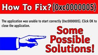 How to fix application error code 0xc0000005 in Windows10?