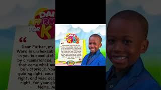 𝗗𝗔𝗜𝗟𝗬 𝗔𝗙𝗙𝗜𝗥𝗠𝗔𝗧𝗜𝗢𝗡 𝗙𝗢𝗥 𝗞𝗜𝗗𝗦 #affirmations #makeeverydayagreatyou #godlykids