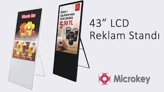 Microkey 43 inç Portatif Reklam Standı