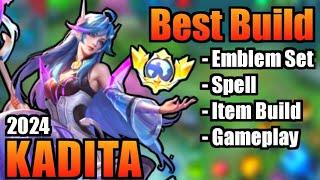 KADITA BEST BUILD 2024 | TOP 1 GLOBAL KADITA BUILD | KADITA - MOBILE LEGENDS | MLBB