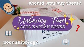 ACCA BOOKS UNBOXING   + HOW TO BUY ACCA BOOKS?! || Kaplan Publishing UK