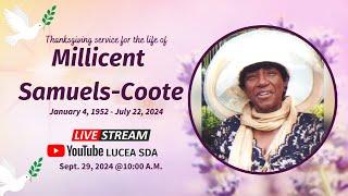 Thanksgiving Service for Millicent Samuels-Coote | Sep 29, 2024