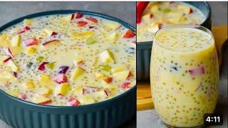 Sago Summer Drink Recipe | Sago Custard Fruits Drink Recipe..