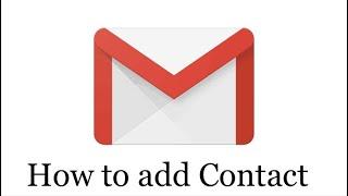 How to add contact in Gmail