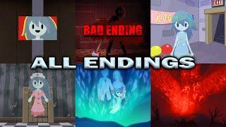 ALL ENDINGS in Spooky's Jump Scare Mansion (Main Game & DLCs)