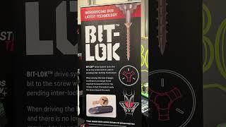 The new BIT-LOK inter-locking drive system that’s part of the @velocity_screws family of products