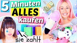 5 Minuten ALLES kaufen & BFF bezahlt | ViktoriaSarina