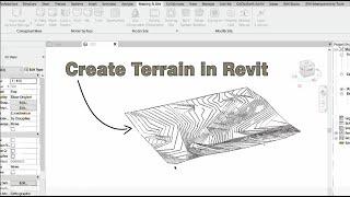 Create 3D terrain from contour lines (Cadmapper + Autocad + Revit) | Tutorial 001