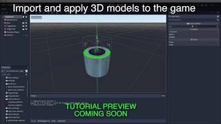 Godot Tutorial Preview - Import and apply 3D models to the game