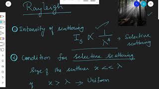 Scattering of light - Atmospheric scattering