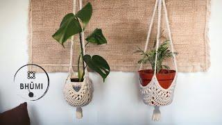  Crochet Bohemian Plant hanger  Step by Step Tutorial and DIY 