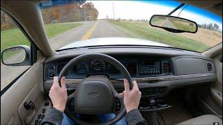 1999 Ford Crown Victoria LX (with 24,000 miles!) POV Test Drive (3D Binaural Audio)(ASMR)