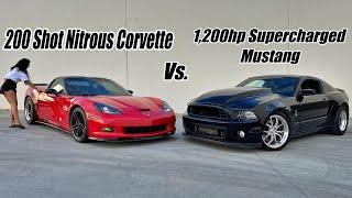 Racing Girl In Corvette vs My Shelby GT500 Forces Me to do THIS! McLeod Racing RXT1200