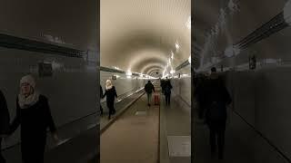 Old Tunnel Under Elbe River in Hamburg, Germany #travel #hamburg