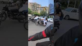 R15 V4 Girls reaction | R15 V4 Almost Crash | RCB brakes #yamaha #bike #reaction #girl #crash