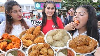 Kurkure Momos, Fried Momos, Steam Momos, Gravy Momos, Tandoori Momos Eating Challenge at Aunty Momos