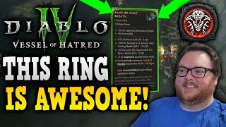 Diablo 4 Band of First Breath DMG buff Unique ring