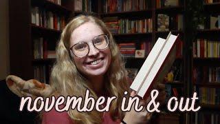 BOOK HAUL (& UNHAUL) || November In & Out