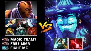 EPIC MAGIC TEAM Super Carry Storm vs 8000 MMR Anti Mage Crazy Rapier Late Game Battle Dota 2