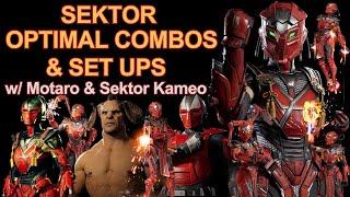 Sektor Optimal Combos & Set Ups - Motaro & Sektor Kameo