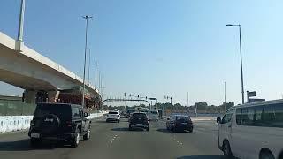 Corniche Road to Musaffah  Abu dhabi Road | showing the beautifull Road and Building and Lanscaping