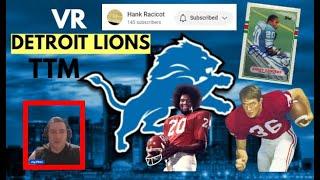 Detroit Lions VR / Shout Out @hankracicot1059 TTM