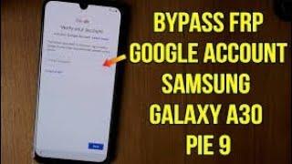 Samsung A30 Frp Unlock || Google Bypass