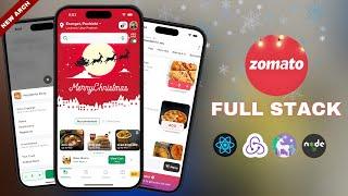  Zomato: Full Stack | React Native | Redux Toolkit | Node JS | Unistyles |Multi-cart Best Project