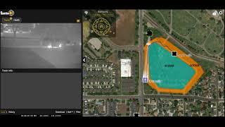 SpotterRF Radar with Hanwa XNP 6370RH Tracking at Night