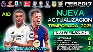 Un Nuevo PARCHE DE LOCOS / Todo Actualizado al 2025 / TUTORIAL / Pes 2017 a 2025 "PC MALAS"